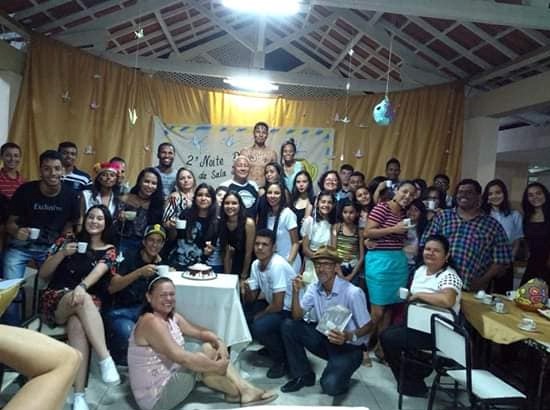 A noite poética foi a culminância do projeto desenvolvido com alunos da sala de recursos de AEE da escola. Foto: Arquivo da Escola